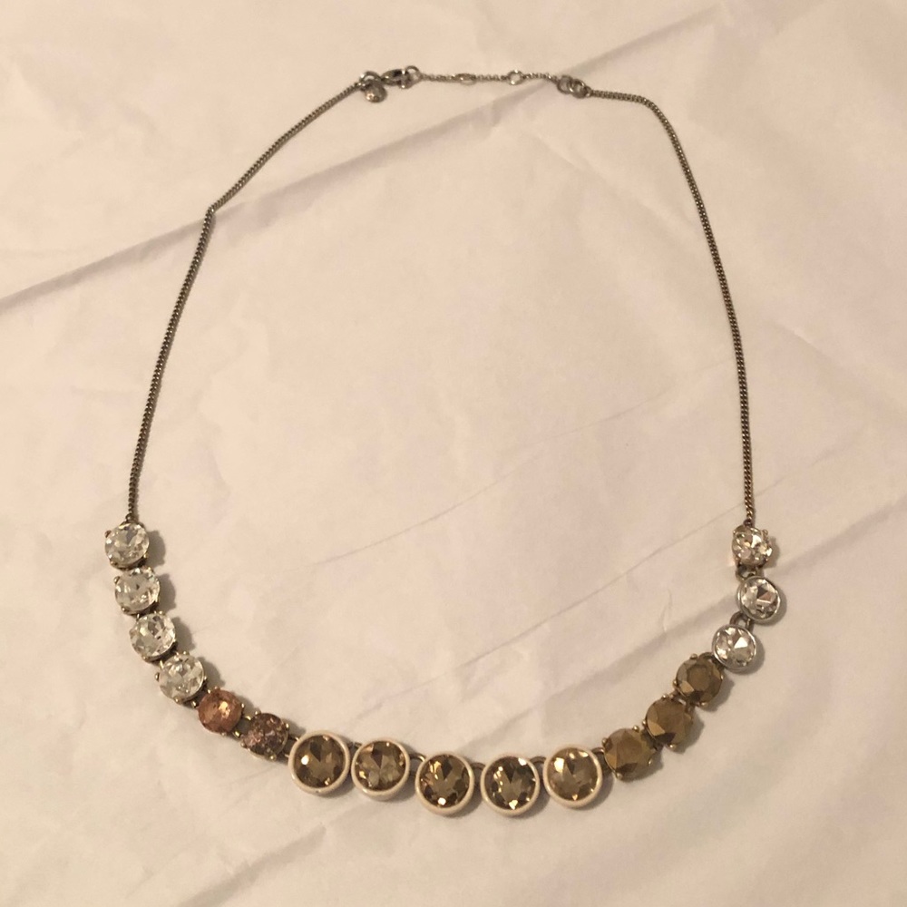 J. Crew Brulee & Crystal Necklace